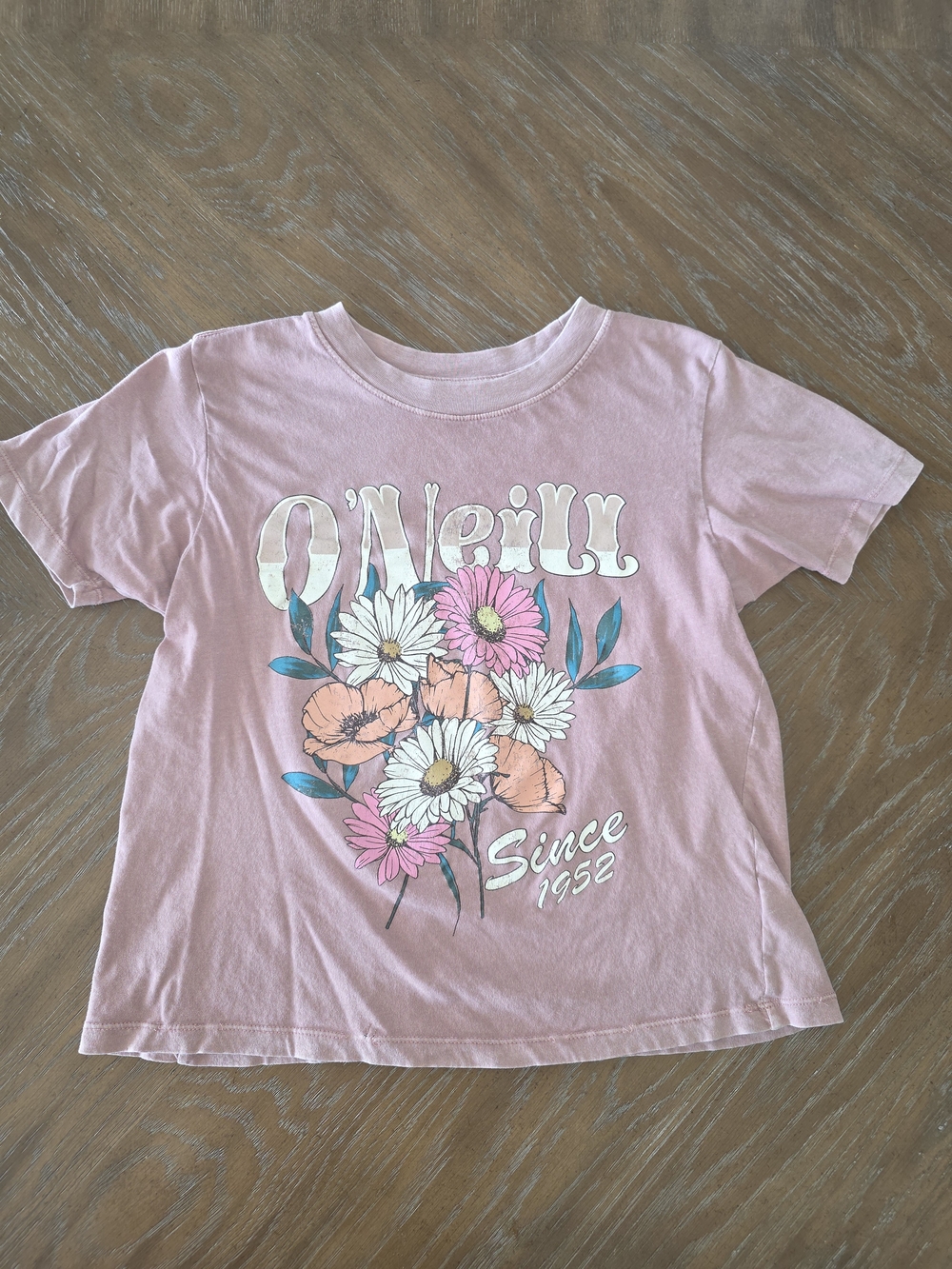 O'Neill Girls' Pink Floral Graphic Tee